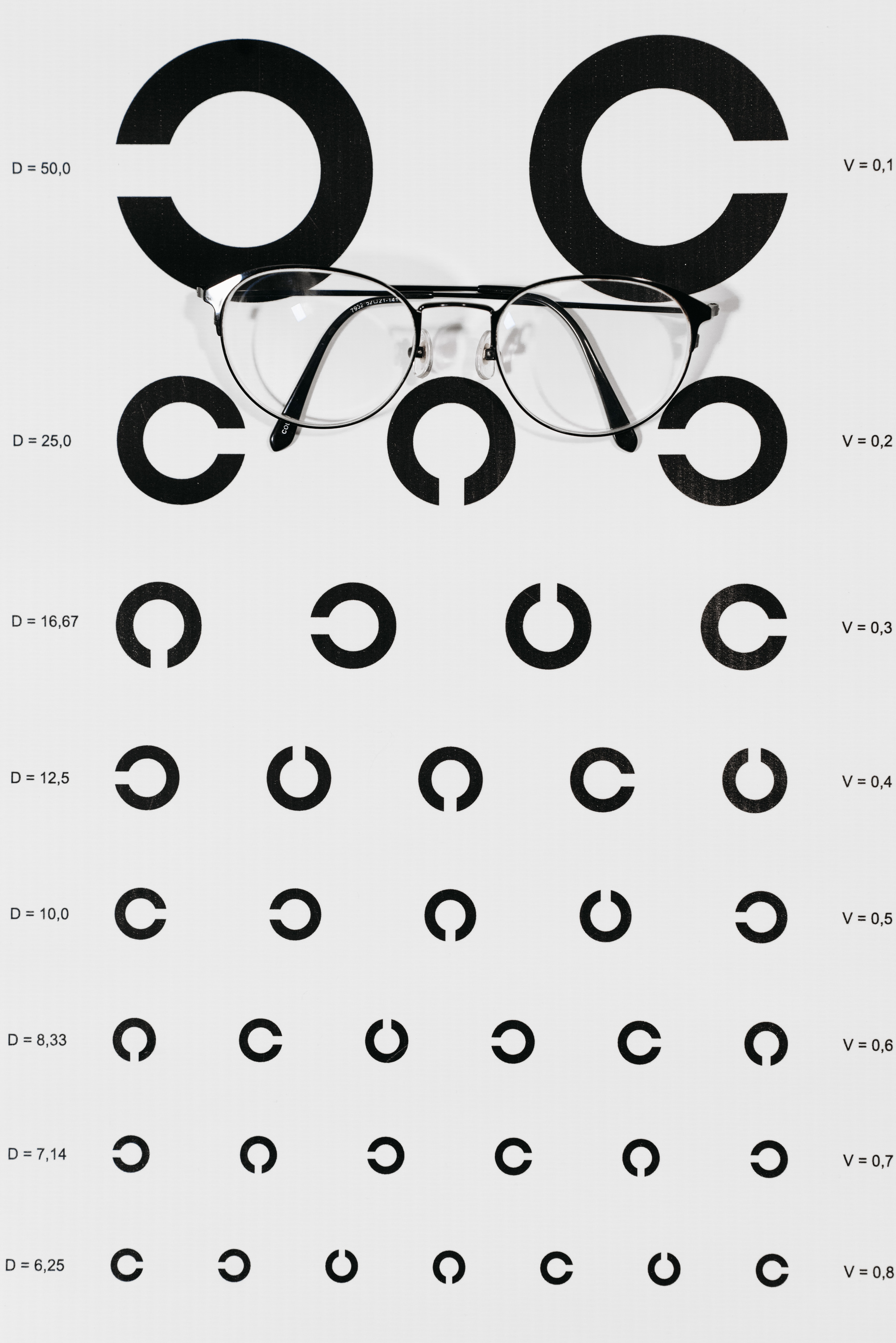Black Frame Eyeglasses With White Background
